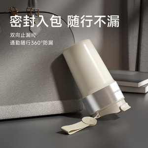 Tomic <b>Double</b> <b>Wall</b> Vacuum Coffee <b>Mug</b> With Straw And Direct Drink Portable Insulated Tumbler For Business Gifts - Product Image 4