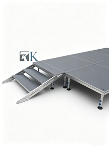Fast Installation Portable Stage Simple Stage square Leg Podium Platform Concert Drum Riser Stage - Product Image 2