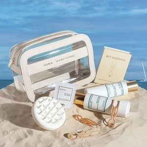 PU PVC Wholesale Cosmetic <b>Bag</b> Transparent Waterproof Makeup <b>Bags</b> Custom Storage <b>Wash</b> <b>Bag</b> With Zipper for Travel <b>Women</b> Ladies - Product Image 5