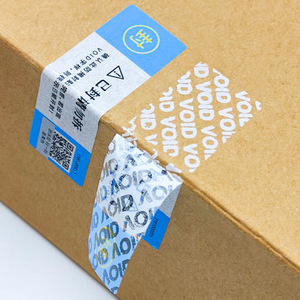 Shangyuan Void Anti-Counterfeit Adhesive Labels 60x20mm Rectangular Paper Logistics Tamper Evident Seal - Product Image 1