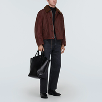 Veste d'extérieur vintage pour homme en coton ciré, doublée polaire chaude, avec revers et ourlet réglables, fermeture éclair, pour l'hiver