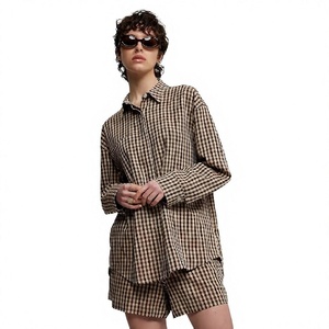Blusas Elegantes de Moda para Oficina, Mangas Caídas, Camisas Elegantes para Mujer, Estampado Floral, 100% Poliéster, Personalizadas - Product Image 4