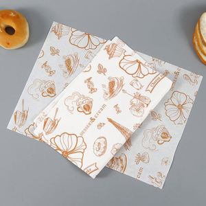 Food Grade Customized Wrap Paper With Your Own Logo,<b>Grease</b> Proof Food Papers Packaging Waxed Wrapping Paper - Product Image 5