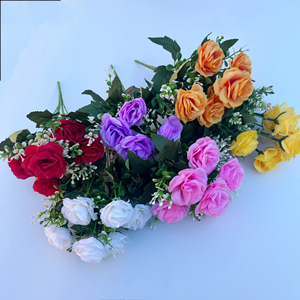 Ramo decorativo <span class=keywords><strong>de</strong></span> <span class=keywords><strong>flores</strong></span> artificiales <span class=keywords><strong>de</strong></span> espuma a granel, producto nuevo <span class=keywords><strong>de</strong></span> alta calidad, barato, China, para bodas en casa, 2017 - Product Image 1