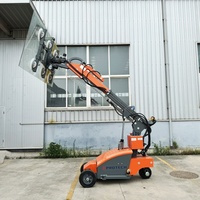 Nouvelle grue de levage de pierres 600 kg pour l'Europe, machine de déplacement de verre, système de double ventouse pour grandes dalles de carrelage céramique, télécommande