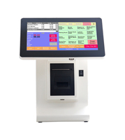Máquina de caja registradora barata E86D, caja registradora con pantalla táctil todo en uno fácil de operar con impresora integrada y software en inglés