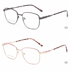 Montura de gafas de negocios Retro ultraligeras a la moda para mujer, nuevas gafas de Metal para mujer con <span class=keywords><strong>arte</strong></span> personalizado, Estilo clásico - Product Image 3