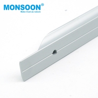 Poignée de meuble moderne en aluminium blanc dissimulée, profilé pour armoire, placard, tiroir de cuisine, poignée de bord dissimulée