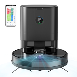 Robot aspirateur et serpillière électrique autonettoyant avec station de vidage et de remplissage automatique pour nettoyage domestique humide et sec - Product Image 1