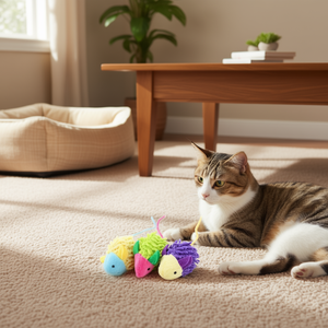 Yommy <b>Cat</b> <b>Toy</b> Mouse 6cm Plush <b>Interactive</b> Pet <b>Toy</b> - Product Image 3
