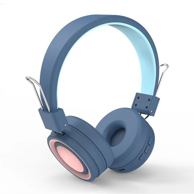 Foldable Hearing protection Lightweight Cute Kids Headphone 85db Limited with Microphone Kids Wireless Headphone