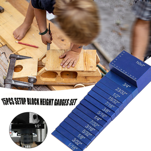 रूटर और टेबल देखा सामान Woodworking सेट अप सटीक माप ब्लॉक रूटर तालिका सेटअप गेज देखा ऊंचाई गेज - Product Image 6
