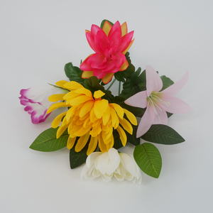 ประดิษฐ์พลาสติกตกแต่ง Lotus,Wild Chrysanthemum และ Lily Bouquet สำหรับ Arch <span class=keywords><strong>พระ</strong></span>พุทธรูป - Product Image 4