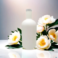 Bouteilles en verre personnalisées de luxe avec bouchon scellé, bouteilles en verre vides pour whisky, brandy, emballage de spiritueux haut de gamme