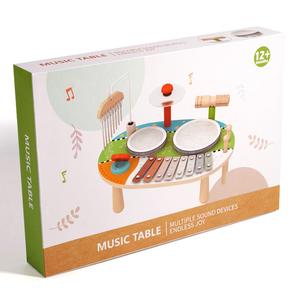 Vente chaude Instruments de percussion basse en bois éducation précoce des enfants jouets musicaux musique de tambour de cloche de vent transfrontalière - Product Image 6