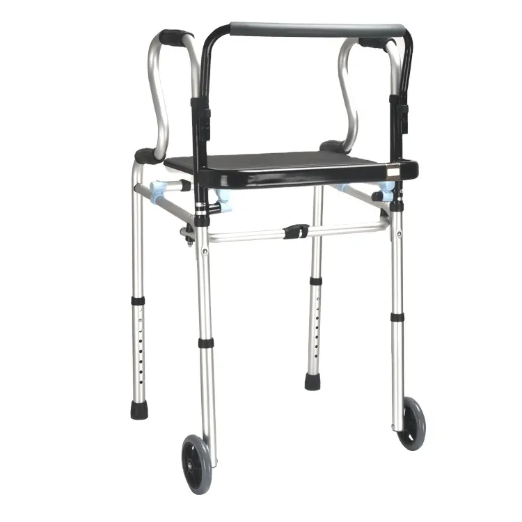 Четырех человек Walker перелом инвалидов пожилых трость палки стул с ограниченными возможностями вспомогательные приспособления для ходьбы