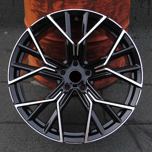 Rines de Aleación Forjados con Acabado Negro Mecanizado para Jeep Wrangler, Man <span class=keywords><strong>Cherokee</strong></span>, Range Rover, Discovery, Land Rover Defender, 19, 20, 21, 22 Pulgadas - Product Image 1