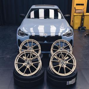 Cerchi Forgiati Personalizzati VS-5RS Frozen Gold, Ruote Leggere a Profilo Concavo Profondo per Tesla Model <span class=keywords><strong>3</strong></span>/Y/S, Corvette C6 C8 C7, BMW F80, Audi - Product Image 3