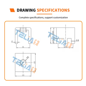 Terminal de Soldadura de Latón de Alta Corriente TLS5631 Telian 150A 4P M5, Conector de PCB con Rosca, Certificado CE/ISO, Ajuste a Presión - Product Image 4
