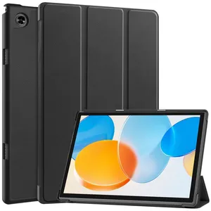 Nhà máy cho Teclast M40 Pro 2023 trường hợp, custer màu sắc tinh khiết 3-Fold chủ da Tablet Bìa thông minh Tablet trường hợp