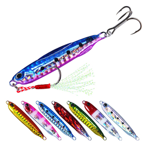 Esca da pesca in metallo per Jig 8 colori 10g -60g giapponese esca da pesca per trote spigole luminose di <span class=keywords><strong>tipo</strong></span> lungo - Product Image 1