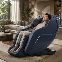 Fauteuil de massage zéro gravité à commande vocale, massage Shiatsu 3D, airbag intégral, inclinable, rouleau pour mollets, charge sans fil pour la maison et le bureau