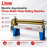 Machine à cintrer les tôles fines et à former des cylindres de petit diamètre, électrique, asymétrique, à trois rouleaux