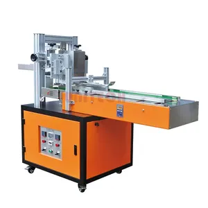 Chinese factory semi automatic hot melt glue box gluing carton box sealing machine