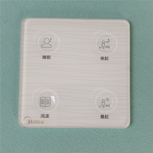 Bảng Điều Khiển Công Tắc Kính Ổ Cắm Tường Tùy Chỉnh Công Tắc Cảm Ứng Điện Bằng Kính Cường Lực Bảng Điều Khiển Cảm Ứng Bằng Kính Cường Lực - Product Image 2