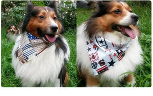 Оптовая продажа от производителя, хлопковые дизайнерские аксессуары для домашних животных, банданы для собак - Product Image 6