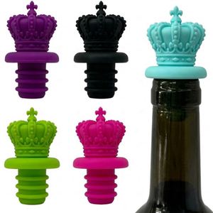 Cute <b>Silicone</b> Wine Bottle Stopper Set Christmas Themed Shapes Food Grade Rubber <b>Seal</b> For Wine Bottles - Product Image 2