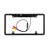 Caméra de recul universelle LED/IR, avec Vision nocturne, étanche, pour voiture, cadre pour plaque d'immatriculation, US/amérique