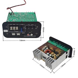 ลำโพงติด<span class=keywords><strong>รถยนต์</strong></span> 80W พร้อ<span class=keywords><strong>ม</strong></span>แอ<span class=keywords><strong>ม</strong></span>พลิฟายเออร์ในตัว กำลังขับสูง เสียงโ<span class=keywords><strong>ม</strong></span>โน ซับวูฟเฟอร์ แผงวงจรดัดแปลงสำหรับใช้ในรถยนต์ - Product Image 6