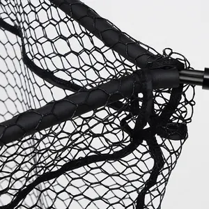 Factory Direct Sale Floating Rubber Coated Netting Fishing Landing Net With 15kg Scale