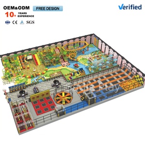 Hotel-Grade Indoor Playground Equipment Hot-Blooded Forest Animal-Themed Children's <b>Trampoline</b> Direct From Factory - Product Image 3