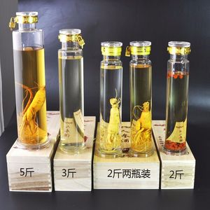 Bouteille de <span class=keywords><strong>vin</strong></span> à bulles de ginseng haut de gamme de 500 ml, 1 L, 1,5 L, 2 L, 2,5 L, 3 L avec boîte cadeau en bois de luxe ou boîte en mousse - Product Image 1