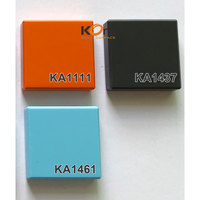 Boîte d'échantillons 66 couleurs Koris Feuilles acryliques imitation marbre Surface solide