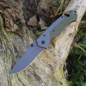 Couteau pliant d'extérieur personnalisable en acier inoxydable 5Cr13 avec manche G10 pour le camping, la survie et la chasse - Prise en charge OEM - Product Image 5