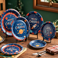 Assiettes en papier jetables personnalisées BioKing, haute qualité, résistantes, biodégradables, 9 pouces, pour fêtes et événements