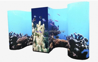 Solution publicitaire pour écran LED incurvé M-shine HD Flexible Concave Display Colonne LED