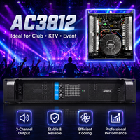 Amplificateur de puissance de classe H à 3 canaux 2x800W + 1200W, amplificateur audio professionnel pour DJ, enceintes PA, caisson de basses et sonorisation en direct