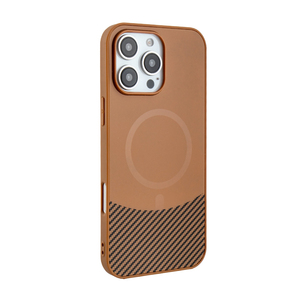 Pour <span class=keywords><strong>iPhone</strong></span> 11 à 16 pro max étui double couleur Texture en fibre de carbone Tpu + pc + matériau acrylique Fundas Para Celular étui de téléphone portable - Product Image 1