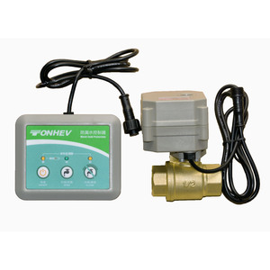 Vanne en laiton à vente chaude NSF, vanne d'arrêt d'eau électrique automatique pour le contrôle des fuites d'eau - Product Image 1