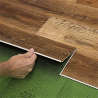 Venta al por mayor impermeable peso ligero interior de plástico clic SPC suelo de vinilo
