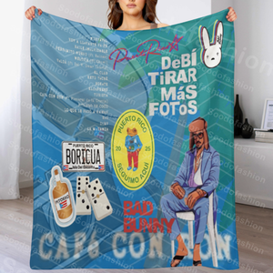 2025 mới tùy chỉnh xấu Bunny phim hoạt hình siêu giá thấp Album mới thăng hoa mềm mại và bền du lịch nhà chăn - Product Image 3