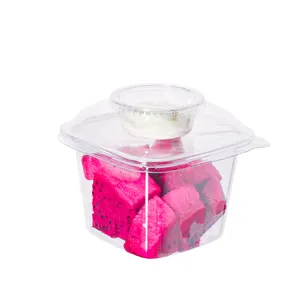 Lesui new design ice cream packaging disposable plastic container yogurt dessert cups with lidding film