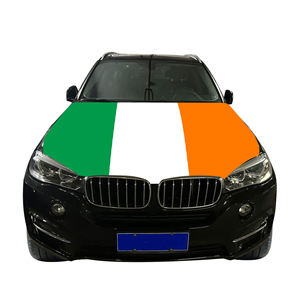 Bandera para Capó de Motor de Fábrica, 115x155cm, Elástica, Tamaño Personalizable, Bandera de Coche de Spandex con Cubierta para Espejo Retrovisor - Product Image 2