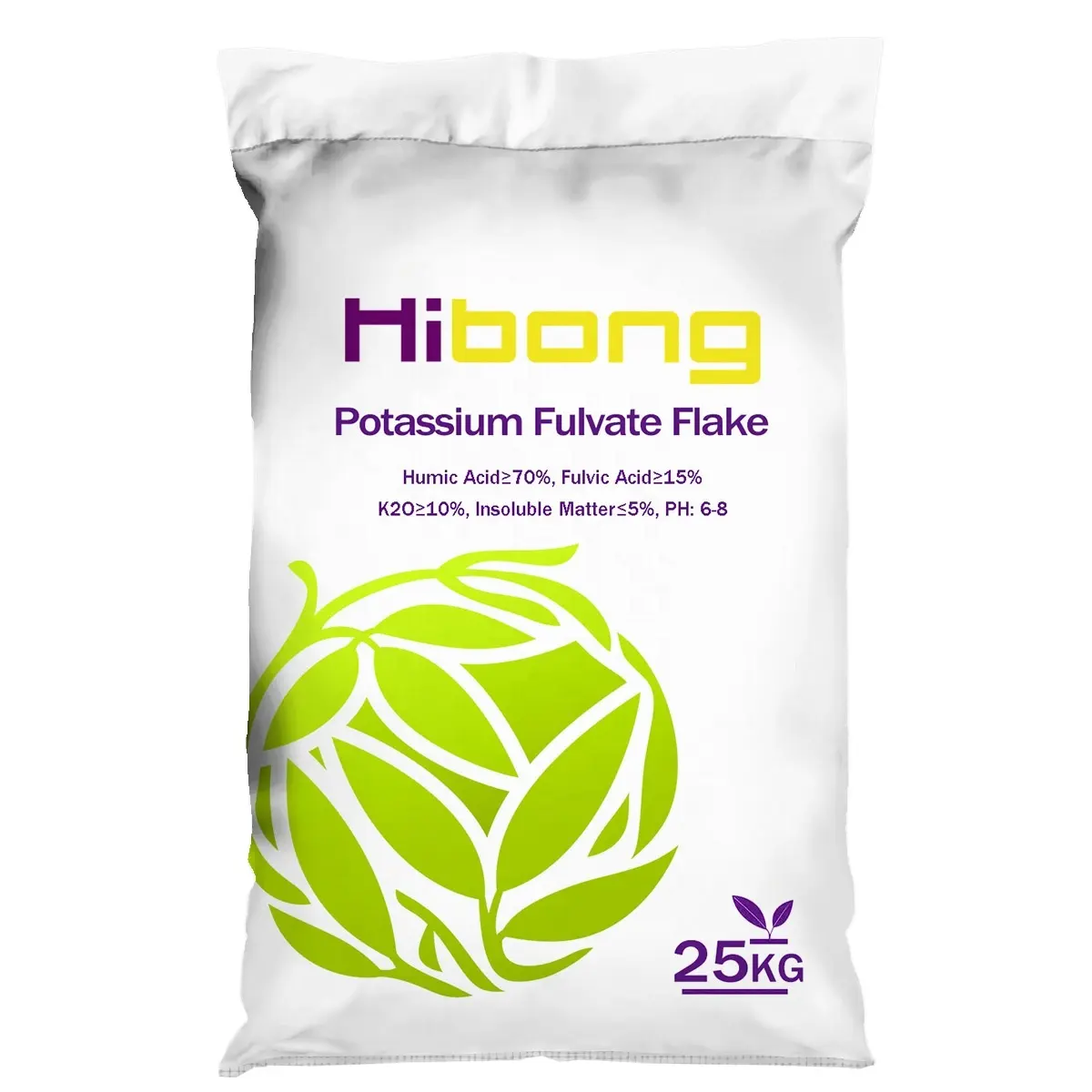 Engrais organique granulaire Humate de potassium flocons brillants poudre de produits agrochimiques Fertilizantes Agricolas pour l'agriculture