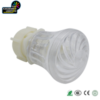 Boîtier de lampe LED Cabochon pour éclairage ponctuel d'arbre de Noël décoratif en plastique pour parc à thème, blanc/rouge/vert RGB SMD5050 IP65