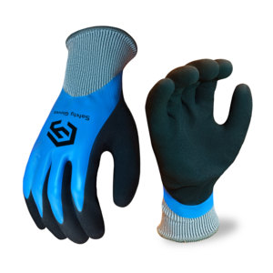 Gants de sécurité double protection CY en polyester antidérapant, certifiés CE, avec revêtement en latex sablé, calibre 15, forte adhérence, imperméables – Offre Spéciale - Product Image 1